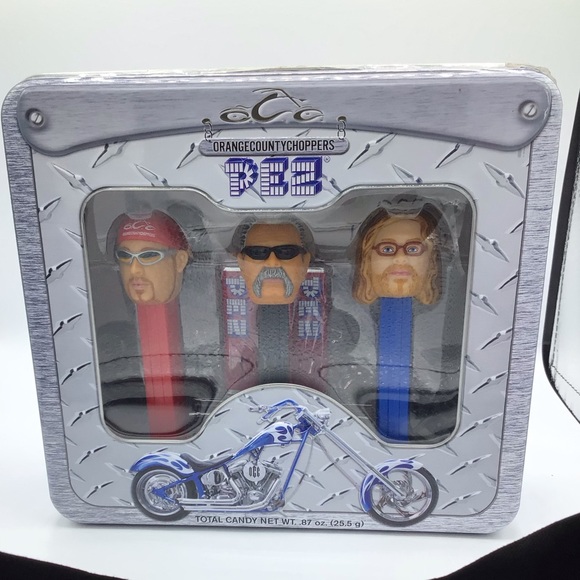 New and sealed OCC ORANGE COUNTY CHOPPERS Pez Candy tin set - Picture 2 of 10